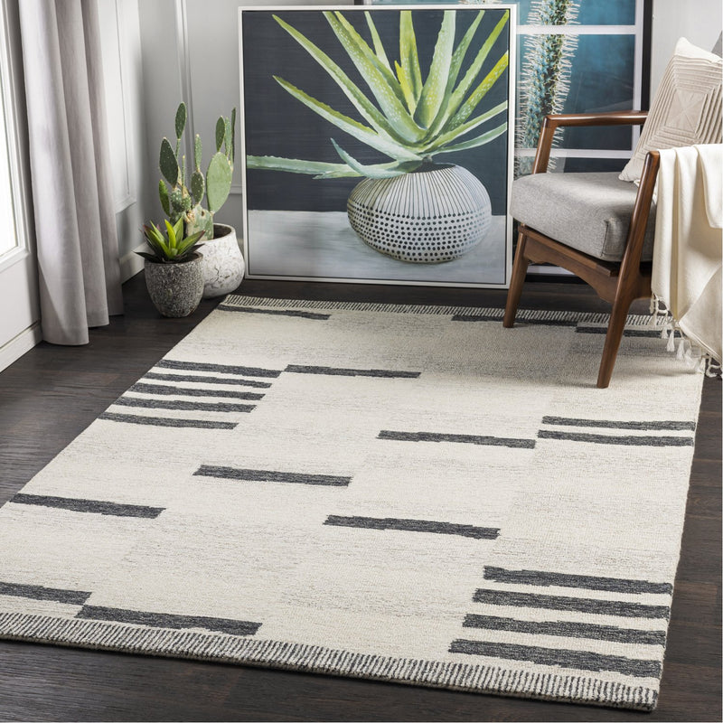 media image for Granada GND-2330 Hand Tufted Rug in Beige & Charcoal by Surya 280