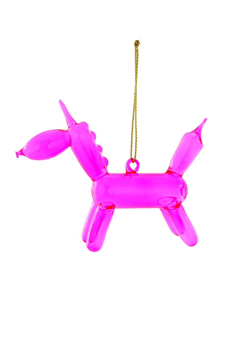 media image for balloon unicorn holiday ornament in pink by cody foster co 1 247