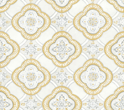 product image for Garden Trellis Ochre Wallpaper from the Greenhouse Collection by York Wallcoverings 57