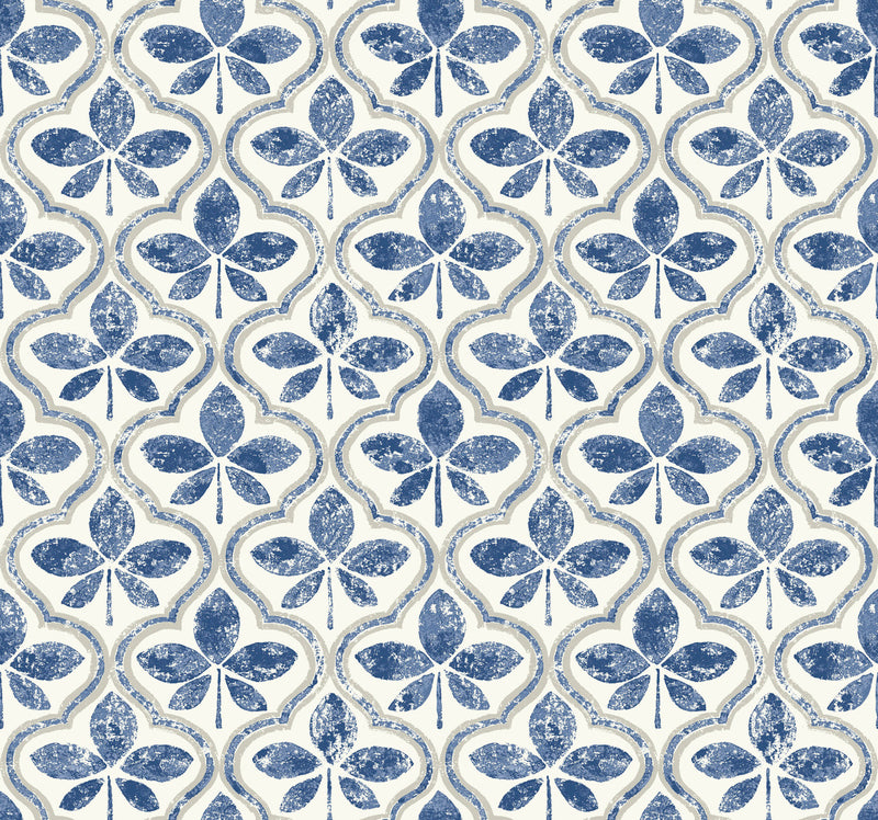 media image for Sevilla Cobalt Wallpaper from the Greenhouse Collection by York Wallcoverings 283