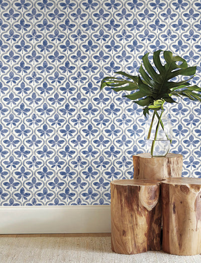 product image for Sevilla Cobalt Wallpaper from the Greenhouse Collection by York Wallcoverings 94
