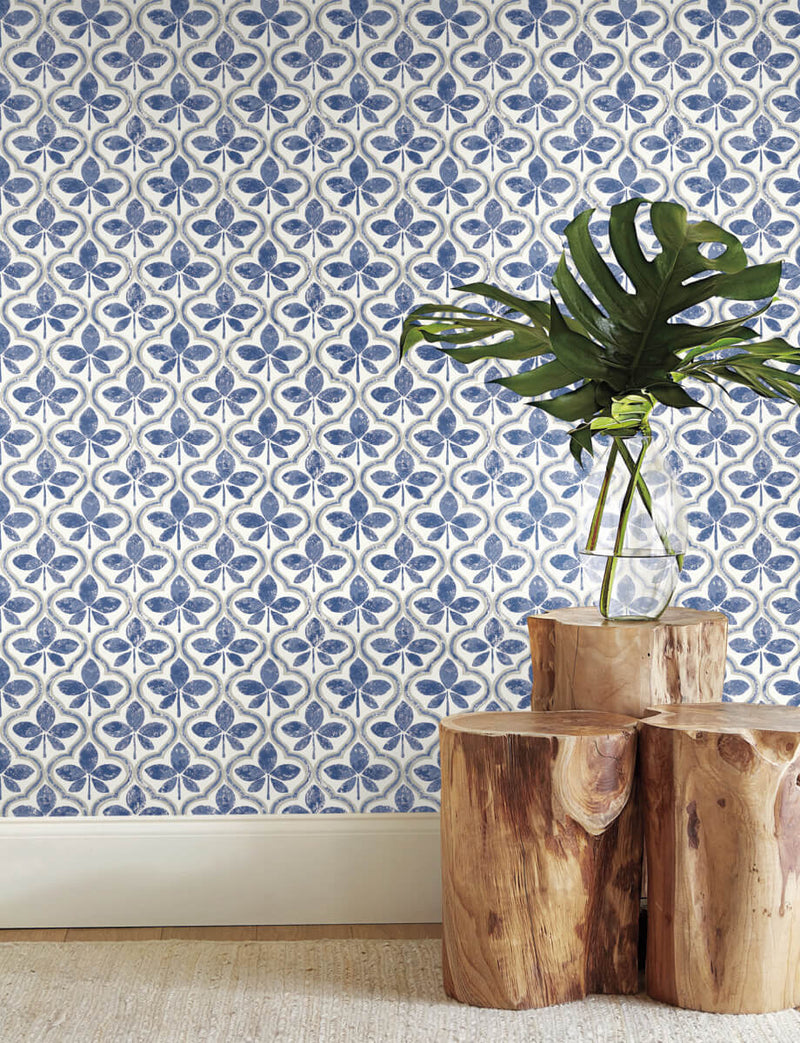 media image for Sevilla Cobalt Wallpaper from the Greenhouse Collection by York Wallcoverings 243
