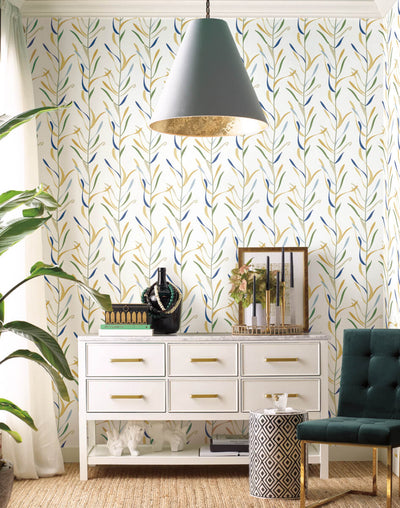 product image for Chloe Vine Ochre Wallpaper from the Greenhouse Collection by York Wallcoverings 11