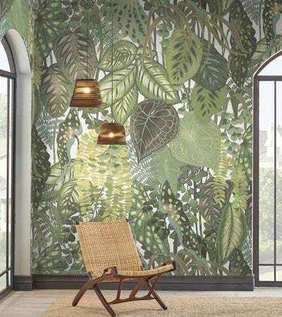 product image for Greenery Cotton Wall Mural from the Greenhouse Collection by York Wallcoverings 64
