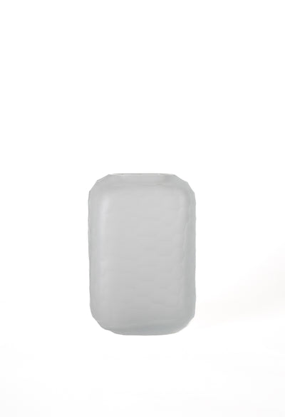 product image for hammered frosted glass vase clear large 1 35