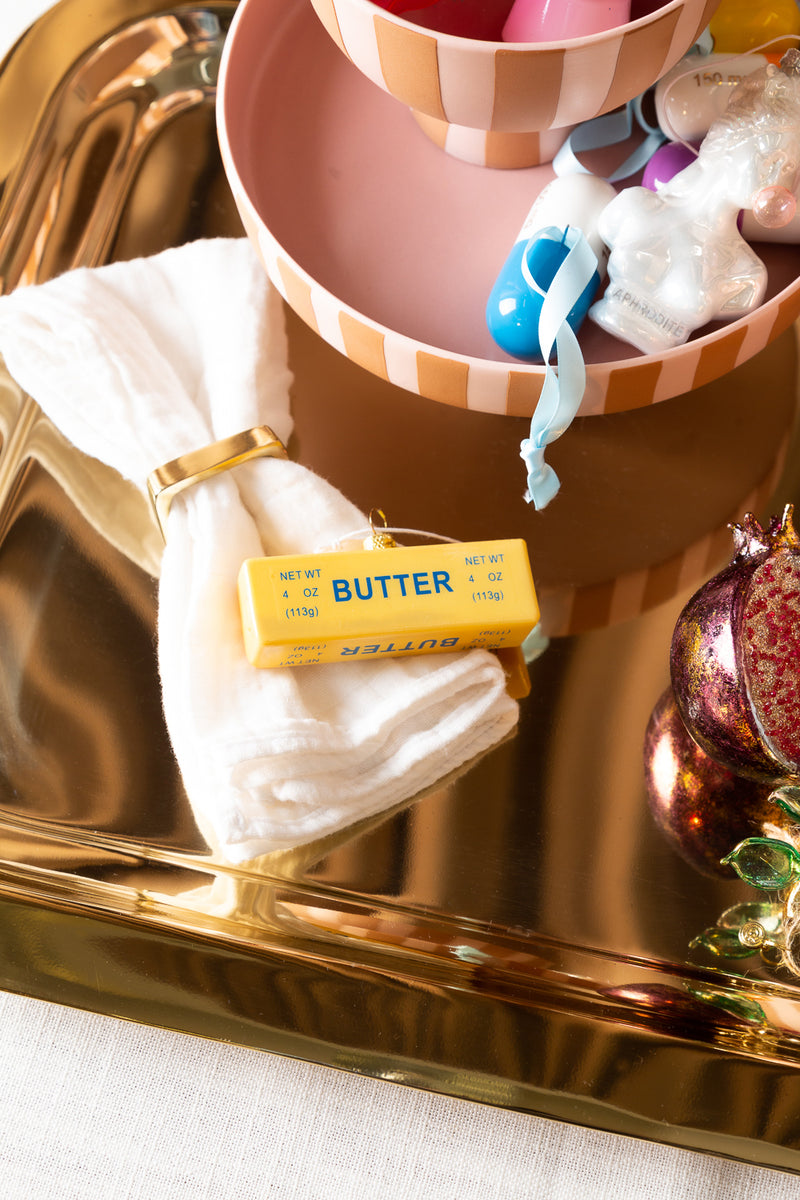 media image for stick of butter small holiday ornament by cody foster and co 2 290
