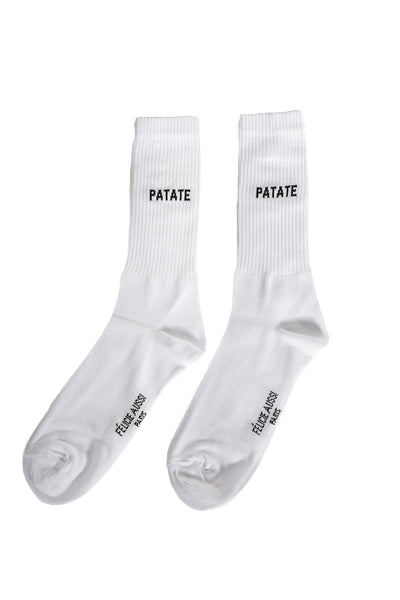 product image of set of 5 pairs of white potato socks by felicie aussi 5chpatb40 1 532