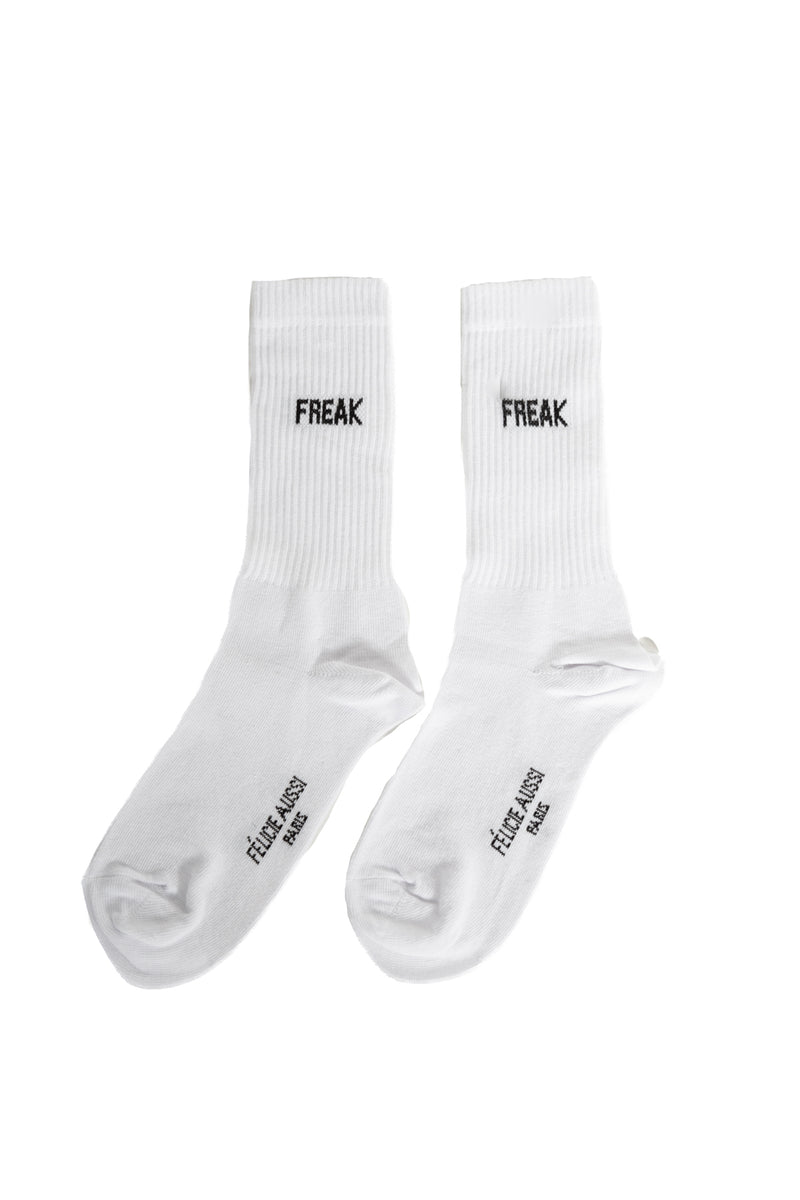 media image for set of 5 pairs of white freak socks by felicie aussi 5chfkb36 1 268
