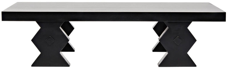 media image for suzu coffee table in hand rubbed black design by noir 1 299