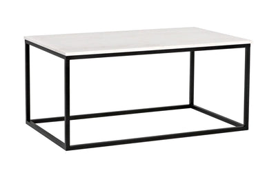 product image for manning coffee table in black metal w quartz top design by noir 1 49