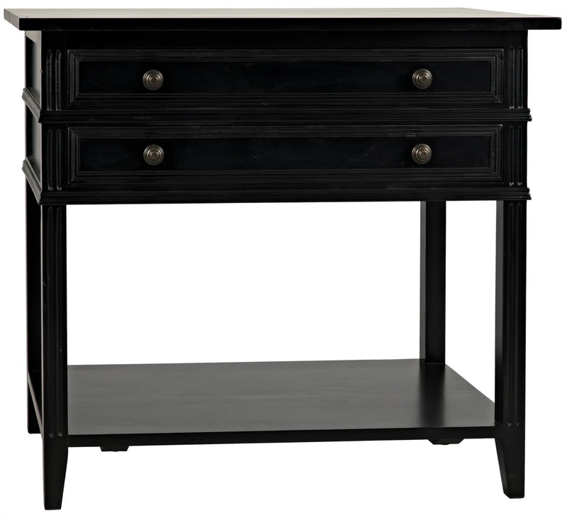 media image for colonial 2 drawer side table in various colors design by noir 1 217