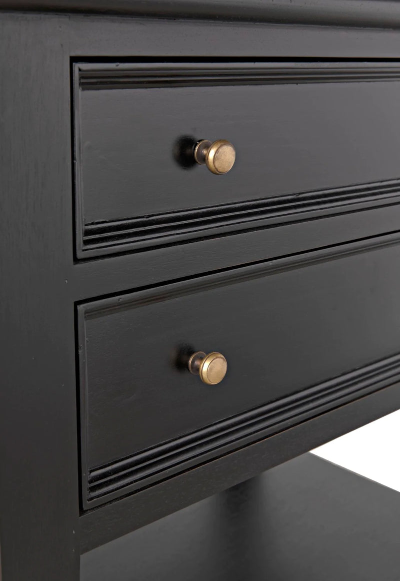 media image for oxford 2 drawer side table in various colors design by noir 18 20