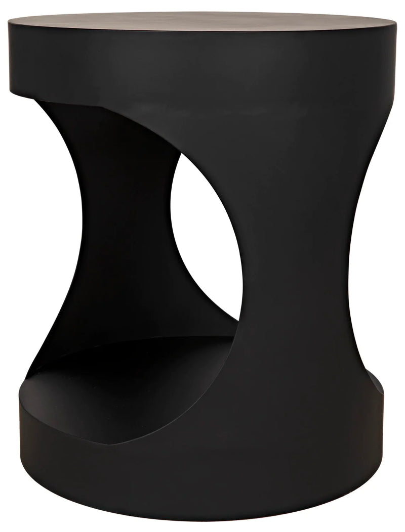 media image for eclipse round side table by noir new gtab302ab 4 269