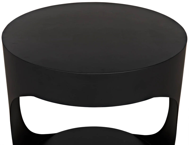 media image for eclipse round side table by noir new gtab302ab 8 250
