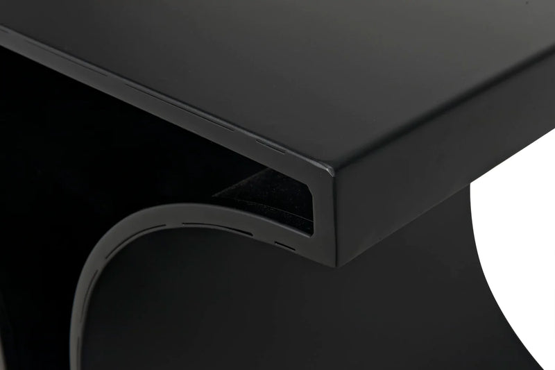 media image for alec side table in black metal design by noir 2 276
