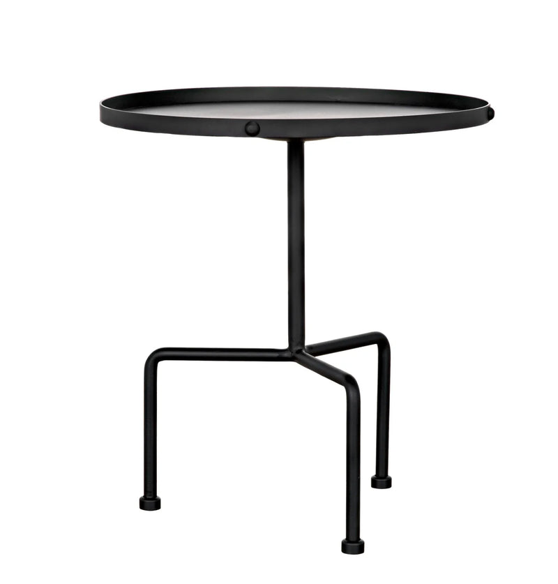 media image for paige side table in black metal by noir 1 267