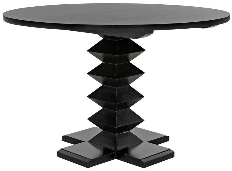 media image for zig zag base dining table 48 by noir 1 235