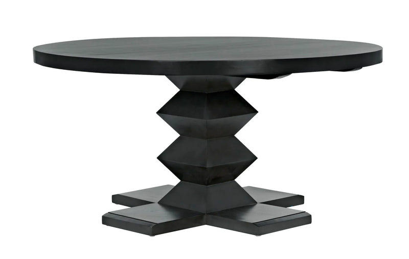 media image for zig zag base dining table 48 by noir 7 228