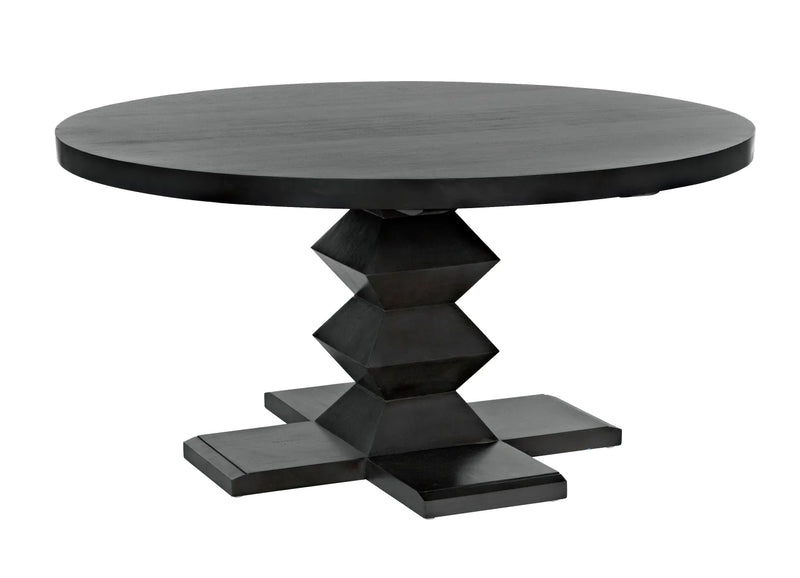 media image for zig zag base dining table 48 by noir 6 265