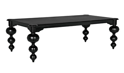 product image of claudio dining table in hand rubbed black design by noir 1 578