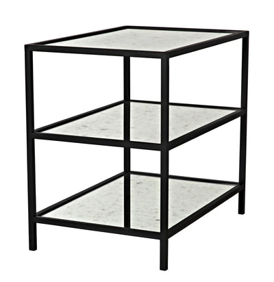 product image for 3 tier side table with mirror design by noir 3 9