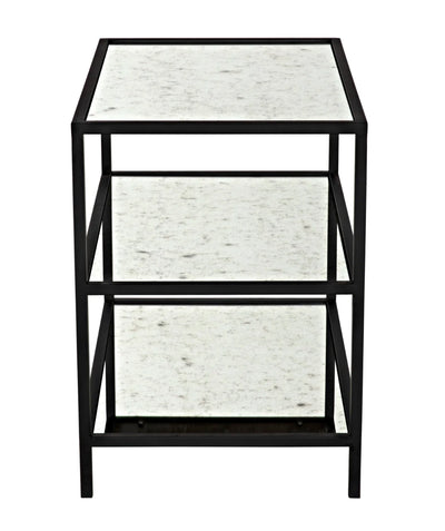 product image for 3 tier side table with mirror design by noir 5 85