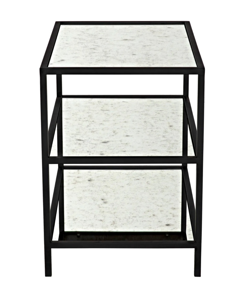media image for 3 tier side table with mirror design by noir 5 216