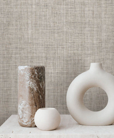 product image for Kami Paperweave Wallpaper in Charcoal 68