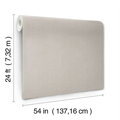 product image for Classic Linen Wallpaper in Grey 37