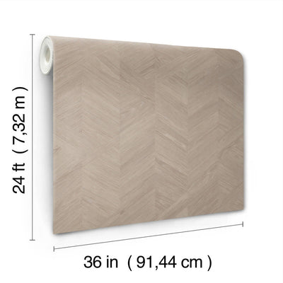 product image for Interlocking Wood Wallpaper in Taupe 83