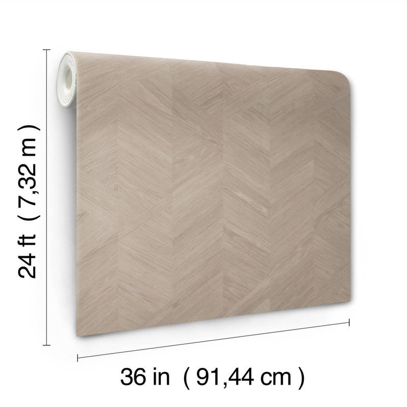 media image for Interlocking Wood Wallpaper in Taupe 26