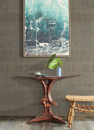 product image for Inlay Line Wallpaper in Mink 43