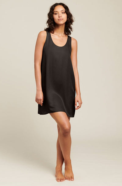 product image of washable silk chemise black 1 537