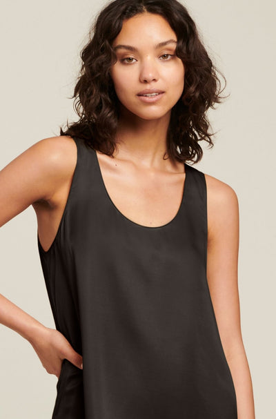 product image for washable silk chemise black 3 56