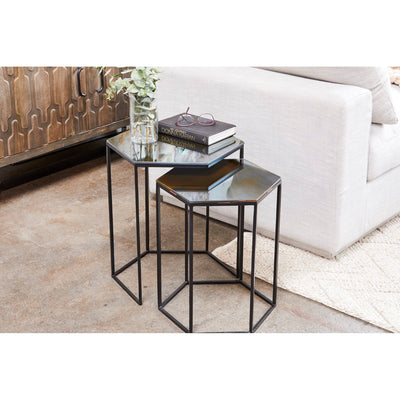 product image for Polygon Accent Tables Set Of 2 11 11