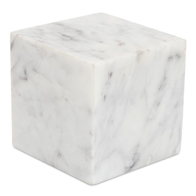 product image for Cora Cube Tabletop Accent Banswara Purple White Marble 3 60
