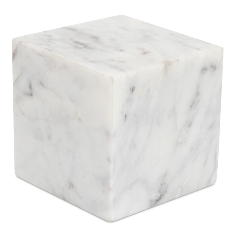 media image for Cora Cube Tabletop Accent Banswara Purple White Marble 3 273