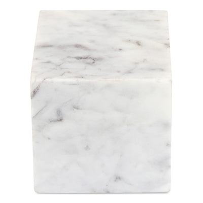 product image of Cora Cube Tabletop Accent Banswara Purple White Marble 1 56