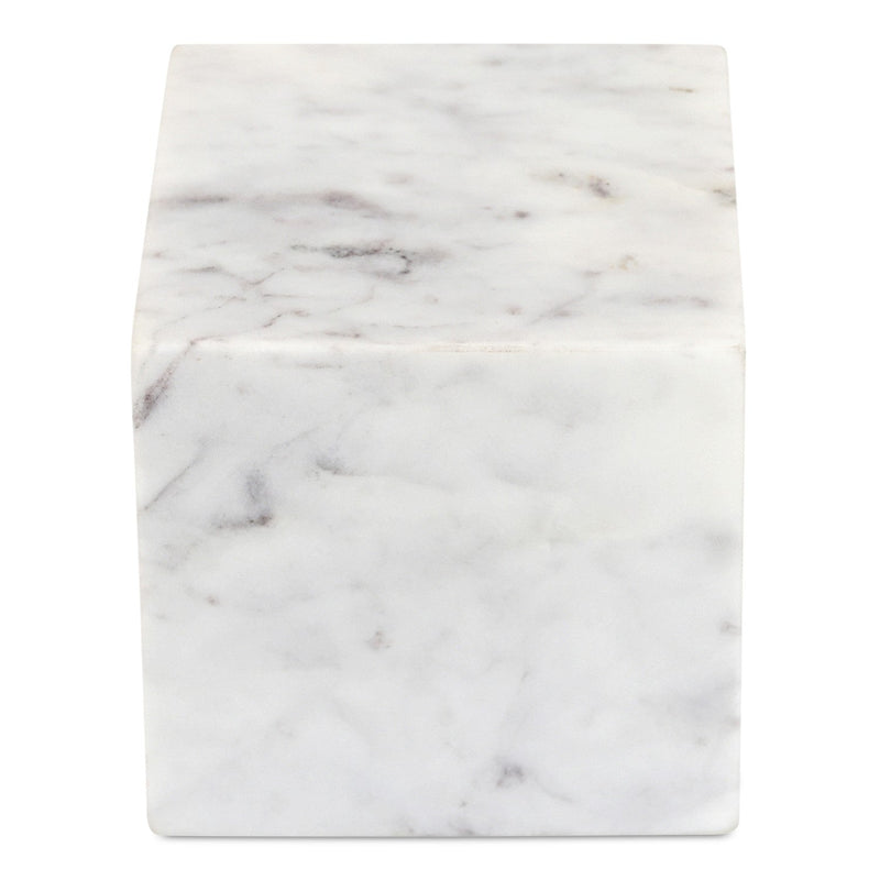 media image for Cora Cube Tabletop Accent Banswara Purple White Marble 1 21