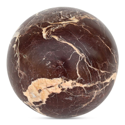 product image for Odessa Sphere Tabletop Accent Red Levanto Marble 3 59