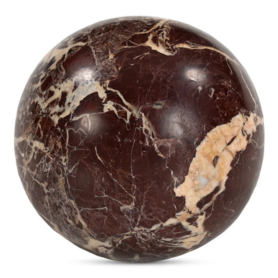 product image of Odessa Sphere Tabletop Accent Red Levanto Marble 1 557