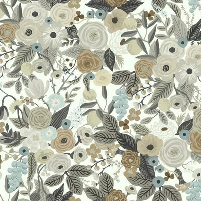 product image of sample garden party wallpaper in brown and beige from the rifle paper co collection by york wallcoverings 1 544