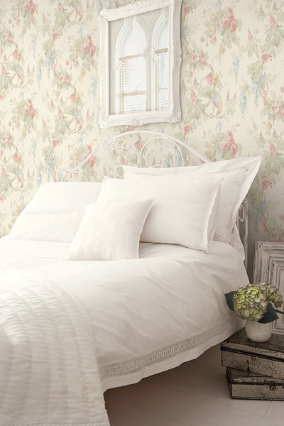 product image for Garden Linen Wallpaper from the Watercolor Florals Collection by Mayflower Wallpaper 60