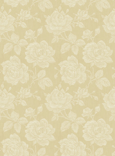 product image for Garden Rose Wallpaper in Blond from the Spring Garden Collection by Wallquest 91