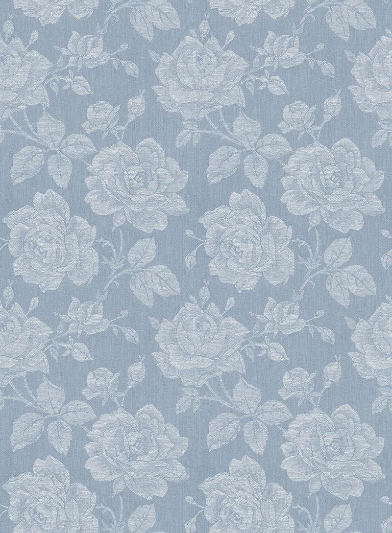 media image for Garden Rose Wallpaper in Denim from the Spring Garden Collection by Wallquest 270