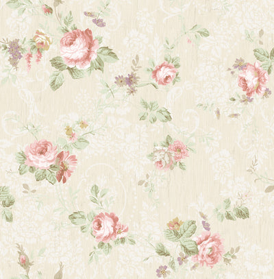 product image of Garden Trail Wallpaper in Blush from the Spring Garden Collection by Wallquest 524