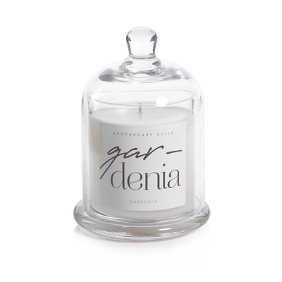 product image of Gardenia Scented Candle Jar with Glass Dome 545