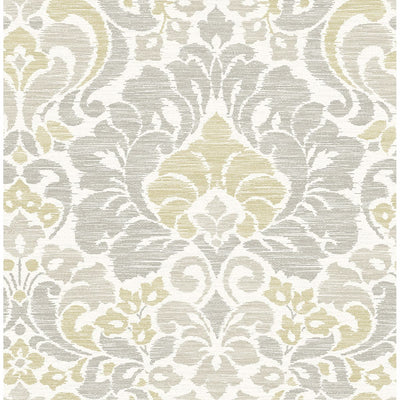 product image for Garden of Eden Damask Wallpaper in Yellow from the Celadon Collection by Brewster Home Fashions 43