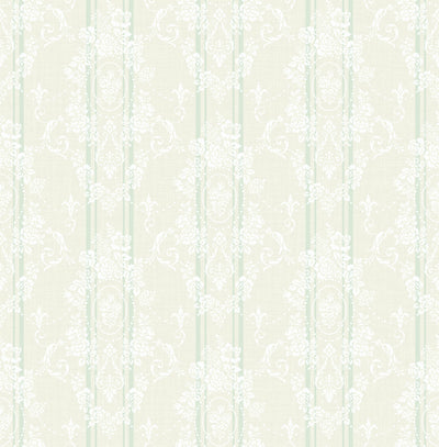product image for Gated Garden Wallpaper in Soft Green from the Spring Garden Collection by Wallquest 57