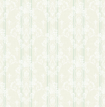 product image of Gated Garden Wallpaper in Soft Green from the Spring Garden Collection by Wallquest 593